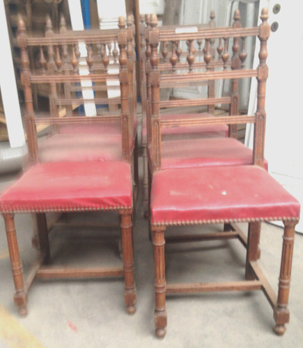 Suite six chaises flamande - de,