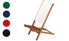 Chaise pliante en bois, chaise de plage, siège de pêche XXL 
