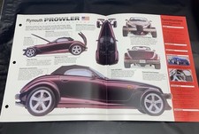 1997-Present Plymouth Prowler IMP "Hot Cars" Spec Sheet Folder Brochure USA