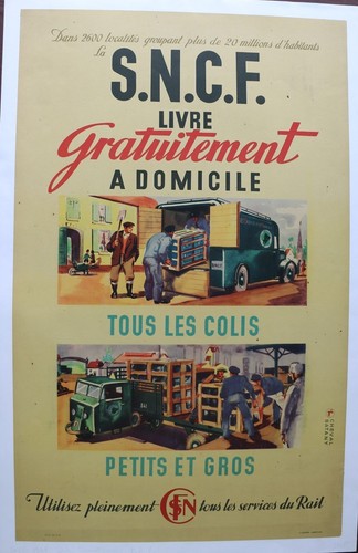 1947 sncf tractor semi - 1947, trailer
