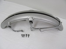 1973 Yamaha AT3 125cc Front Fender with Bracket & Stays - OEM #248-21510-00-35