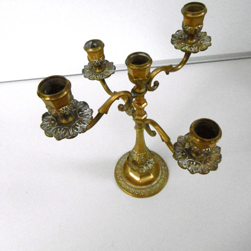 Ancien chandelier bronze - ancien, en