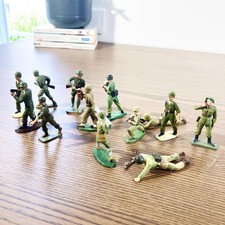 Vintage Painted Plastic Soldiers 1950s Cold War Military Figures