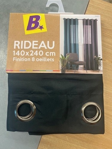 Rideau percy noir - rideau,
