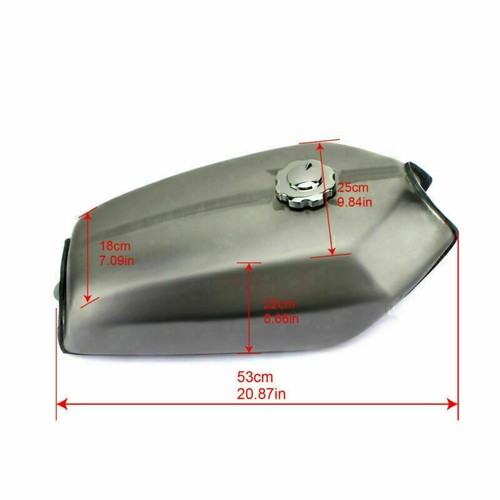 Cafe racer réservoir de - 9l,