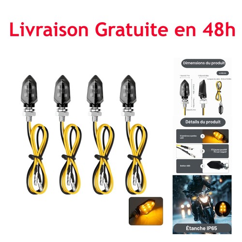Clignotant moto led - 4x,