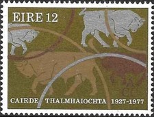 Timbre Animaux Mammifères Bovins Vaches Irlande 371 ** (67961DX)