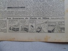 TINTIN / JOURNAL  LE SOIR  NUM 239 / 12 OCT  1941 /TINTIN  CRABE AUX PINCES D OR