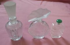 3  FLACONS A PARFUM VIDES SANS
