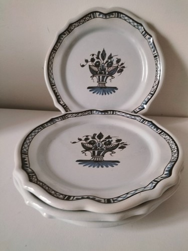 Assiettes faïence décor - 4,