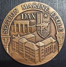 Médaille de table - école militaire - Section Marine École - Dax - Bronze 