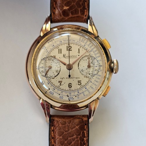 Minerva chronographe valjoux - chronographe,