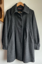 Comptoir Des Cotionniers Women’s Wool Coat Fully Lined Grey Size 36 Rarely Worn