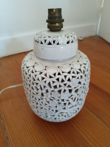 Pied lampe porcelaine - de,