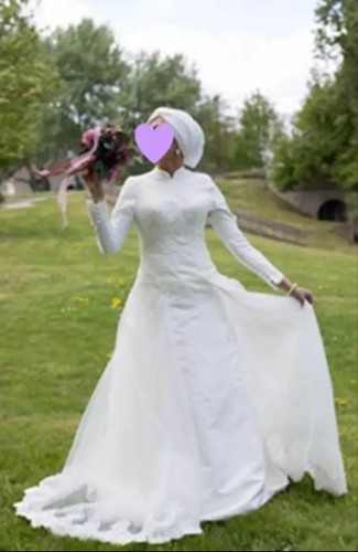 Robe mariée manches - robe,