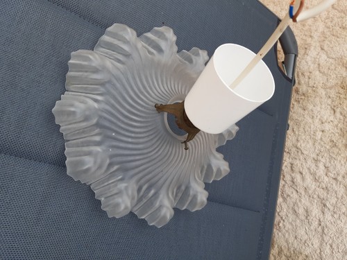 Ancien plafonnier opaline - en,