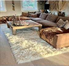 PREMIUM GREEK FLOKATI RUGS. LONG 3” SHAG PILE. STYLISH SHAGGY WOOL AREA RUGS