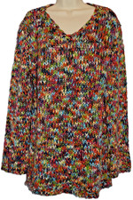 Natalys Sweater Womens Size T3 Colorful Long Sleeve Pullover