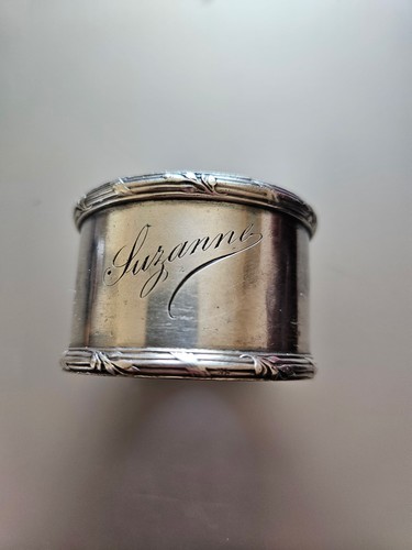 Rond serviette argent - rond,