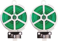 Lot de 2 rouleaux de fil de jardin avec cutter, 100 m de fil de liaison pour ...