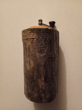 Vintage Marlux Pepper Grinder Mill Bark Wood Rustic Made in France, Used.
