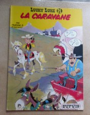 LUCKY LUKE N° 24 LA CARAVANE BD BROCHE MORRIS GOSCINNY DUPUIS en 1983