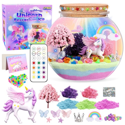Unicorn light terrarium kit - unicorn,