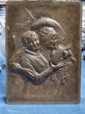 Rare Plaque En Bronze, 1 Prix Arbalète De Bruxelles, Gustave Roth 