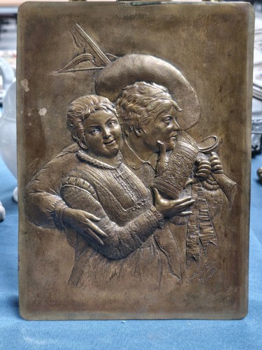 Rare plaque bronze - plaque, bronze,