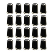 20PCS Noir Eq Rotatif Bouton
