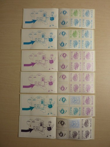 Carnets timbres neufs - 6, de