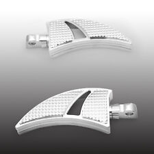 CNC chrome Highway Foot Peg rests For Harley touring Road King Softail Sportster