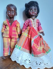 Vintage: lot poupée noire + poupon tenues créoles - Jouets     CA15