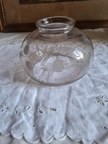 Globe lampe gravé vintage - globe, de