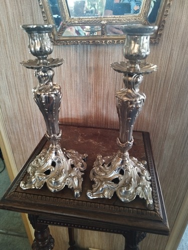 Paire bougeoirs décor - paire,