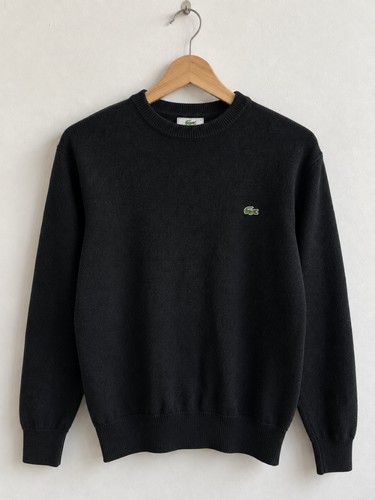 Pull lacoste noir laine - noir,