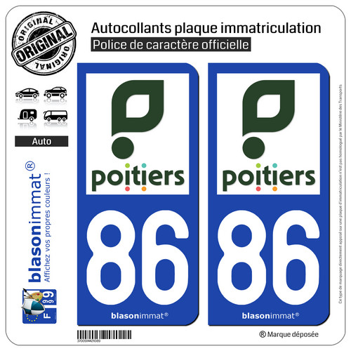 Stickers autocollant plaque - 2,