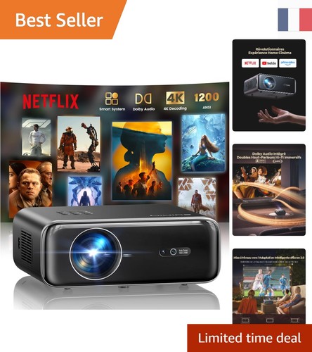 Projecteur vidéo auto - 4k:,