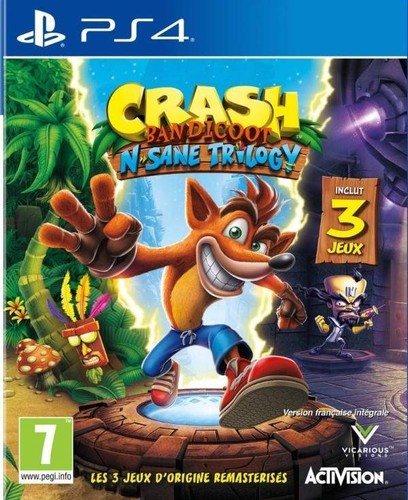 Crash bandicoot trilogy - ps4, fr