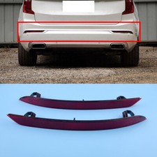 Red Lens Rear Bumper Reflector Lights Trim Left & Right Fit For Volvo XC60 XC90