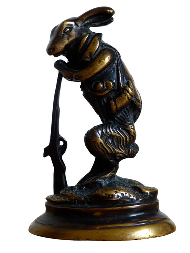 Ancien bronze animalier - animalier, livre