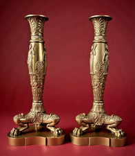 Paire chandeliers Empire,Thomire,Consulat,Caryatides,Claude Galle,Ravrio