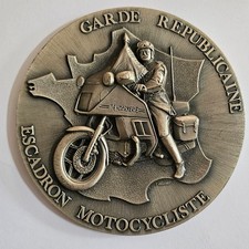 REPUBLICAN GUARD Motorcycle Squadron Table Medal 100mm Escort
