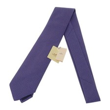 HERMES Silk Tie CRAVATE SOIE LOURDE Necktie Silk Blue Rose Men's TGIS