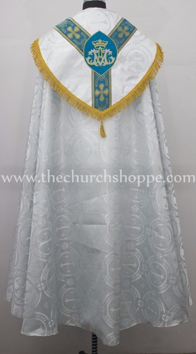 Métallique argent cope stole - argent, &stole