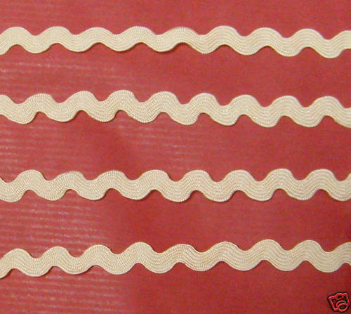 Ruban croquet serpentine jaune - serpentine,