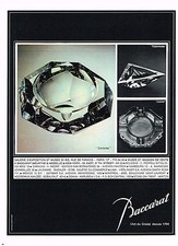 1968 ADVERTISEMENT CRYSTAL BACCARAT ASHTRAYS