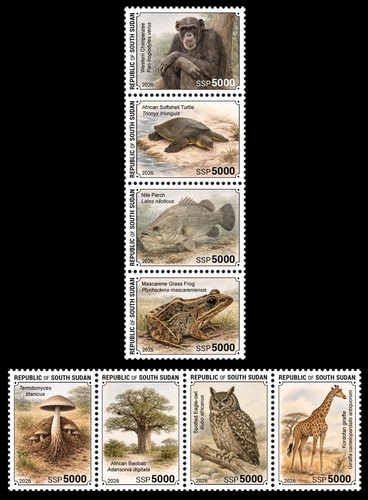 South sudan 2026 strip - south, 4v