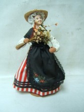 Vintage Santons Escoffier Clay Doll "Monaco" Made in France 10"