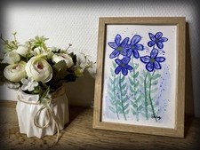 Aquarelle Fleurs Signée